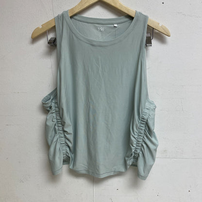 DSG Women's Relaxed Fit Cinch Tank Top Pale Seaglass Sleeveless Solid DAW23100