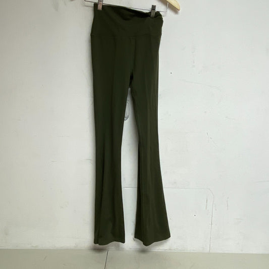 DSG Women's Relaxed Fold Over Waist Flared Leggings Inky Olive DAW23307