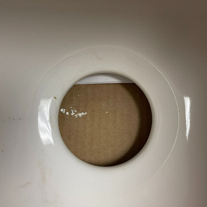 Signature Hardware 18" Square Undermount Fireclay Kitchen Prep Sink White