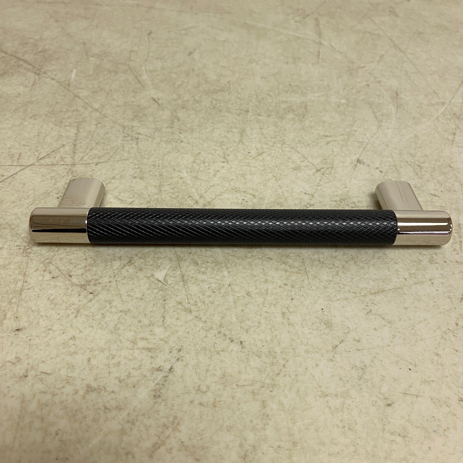 Signature Hardware 6-3/8" Jerico Cabinet Pull - Polished Nickel/Black Bronze