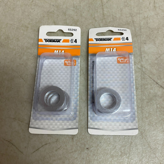 DORMAN Aluminum Oil Drain Plug Gasket M14 65292 8 Count
