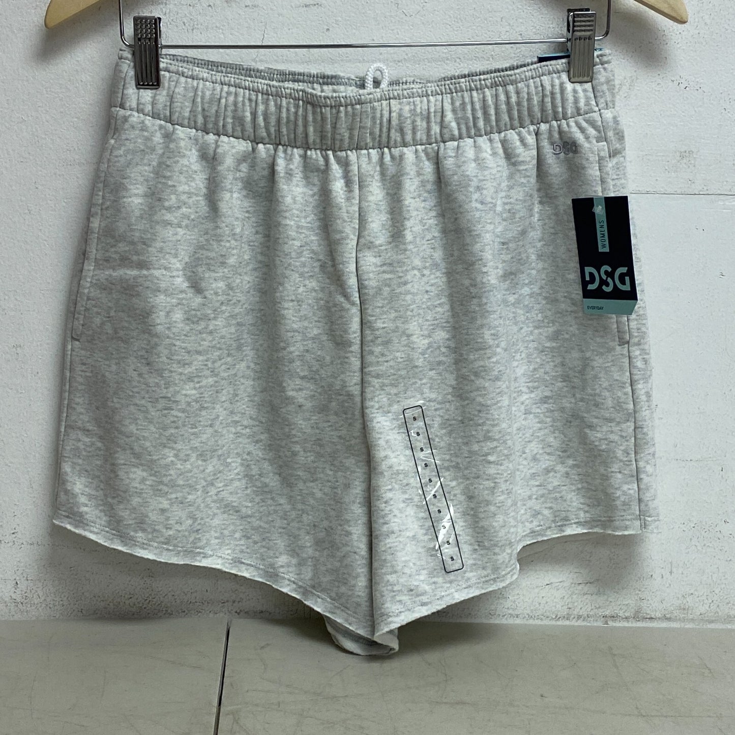 DSG Women's Relaxed Fit Oversized Fleece Shorts Light Heather Grey DAW11431H