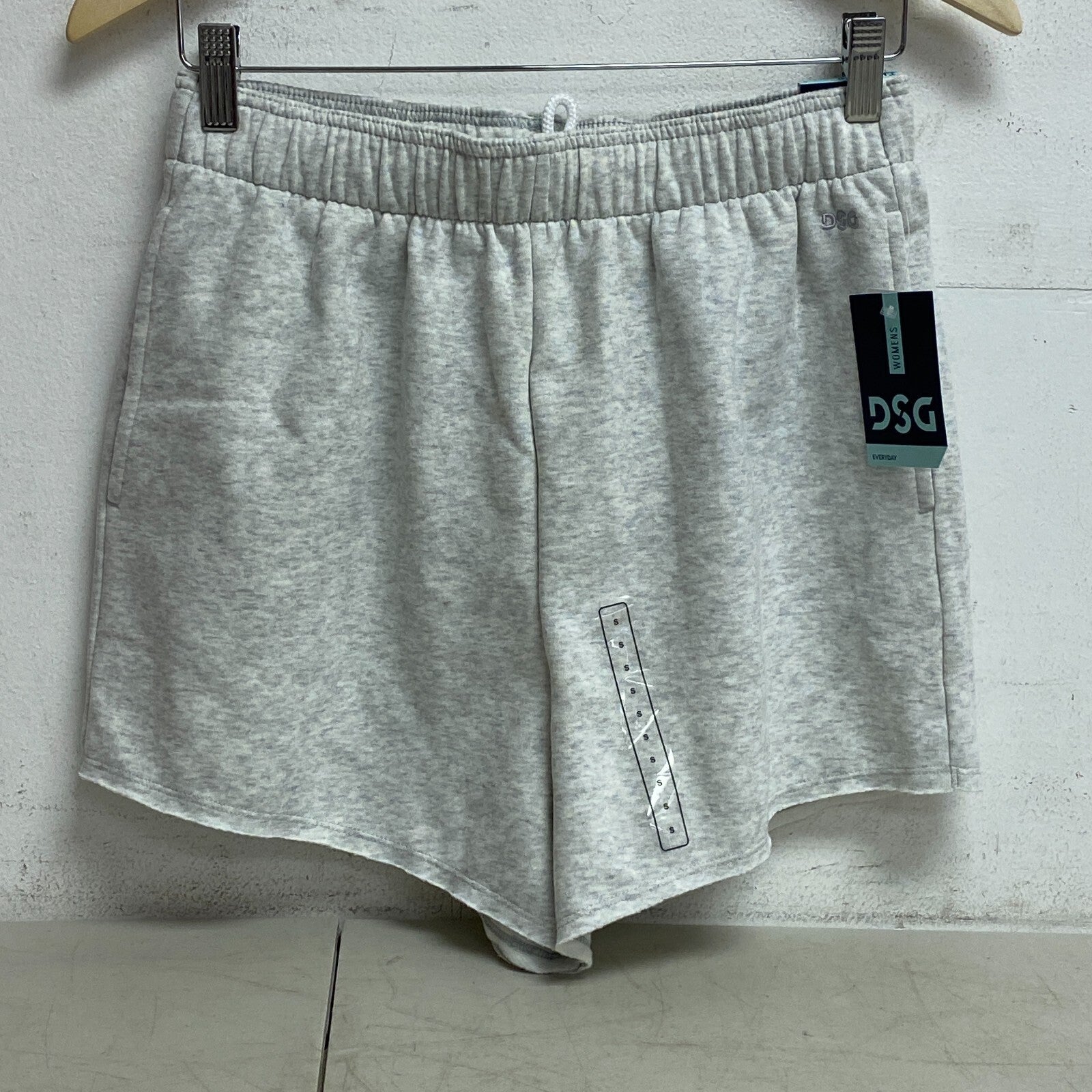 DSG Women's Relaxed Fit Oversized Fleece Shorts Light Heather Grey DAW11431H