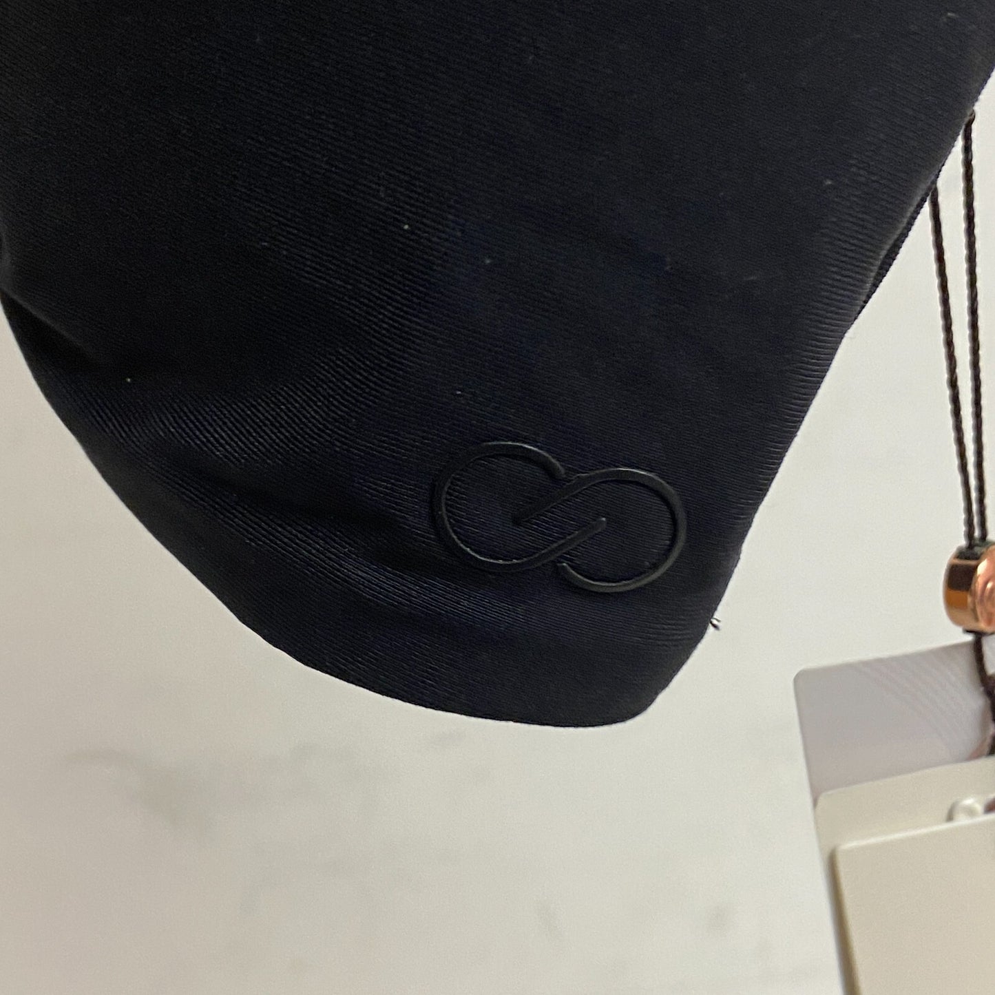 Calia Women's Swim Collection Tie Front Racerback Bikini Top Pure Black WSA22200