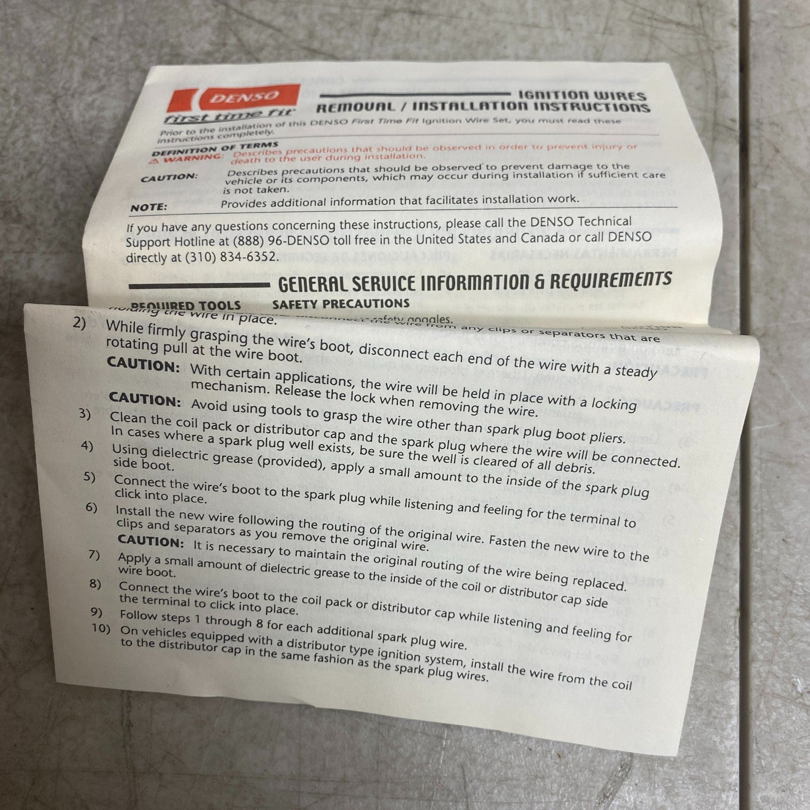 DENSO 671-4066 Spark Plug Ignition Wire Set 91'-98' Nissan Sentra 200SX NX 1.6L