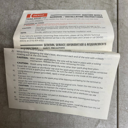DENSO 671-4066 Spark Plug Ignition Wire Set 91'-98' Nissan Sentra 200SX NX 1.6L