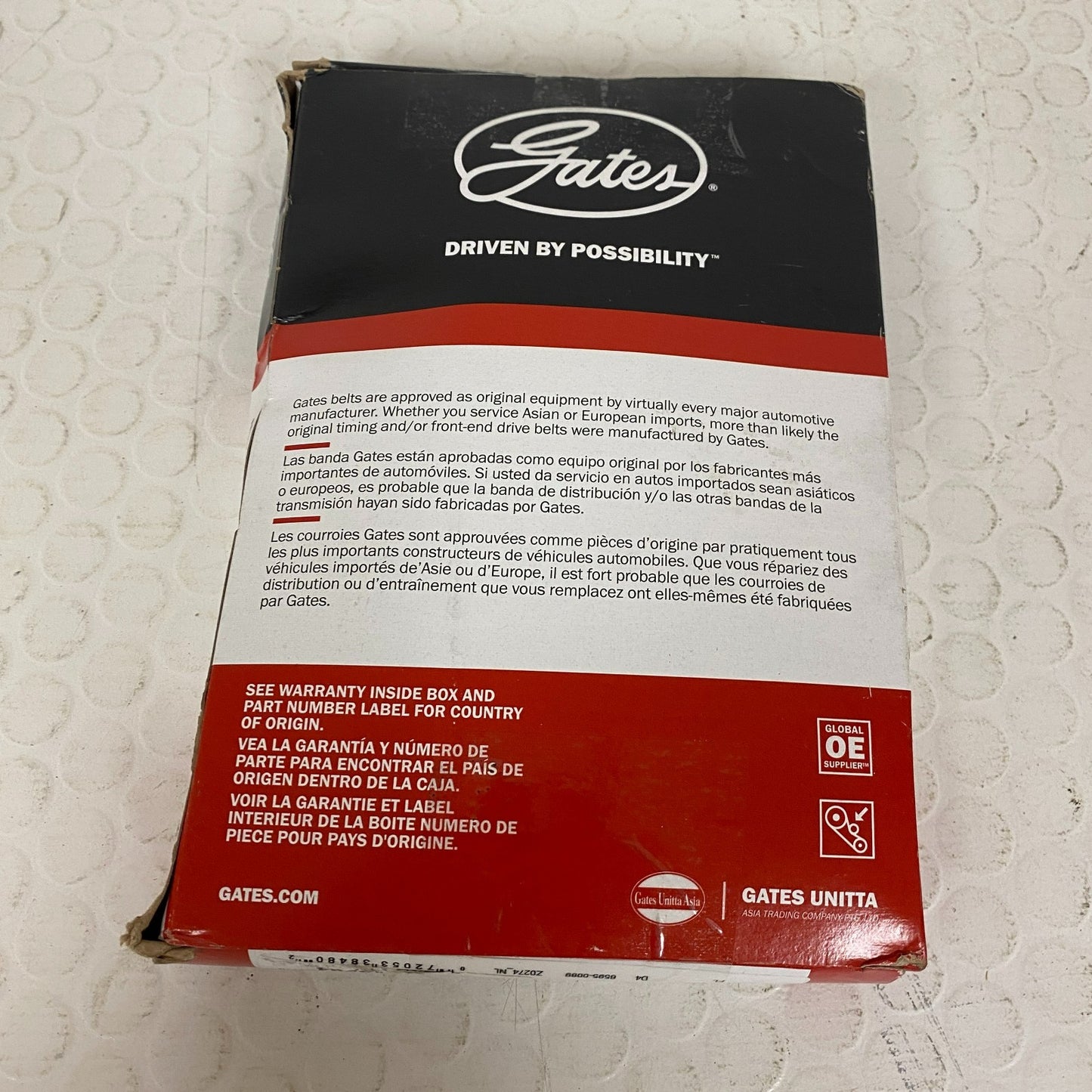 Gates T171 Premium Automotive Timing Belt 0.375in x 1in 119-Tooth