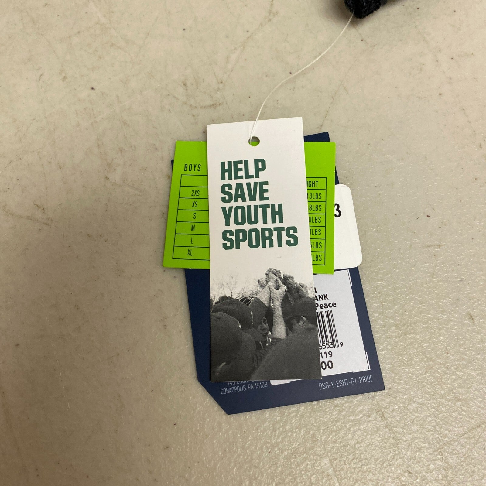 DSG Boys Graphic Tank Pure Black Peace Solid Sleeveless Crew Neck DAB12119