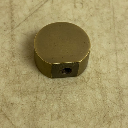 Signature Hardware 2 PACK Orvin Small Brass Round Cabinet Knob Antique Brass