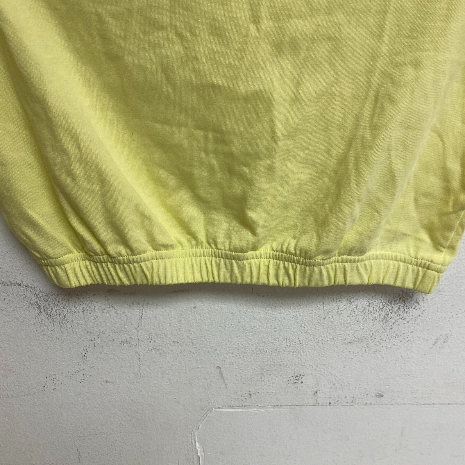 Calia Girls Cinch Bottom Tee Yellow Chill Short Sleeve Solid Cropped DAG12143