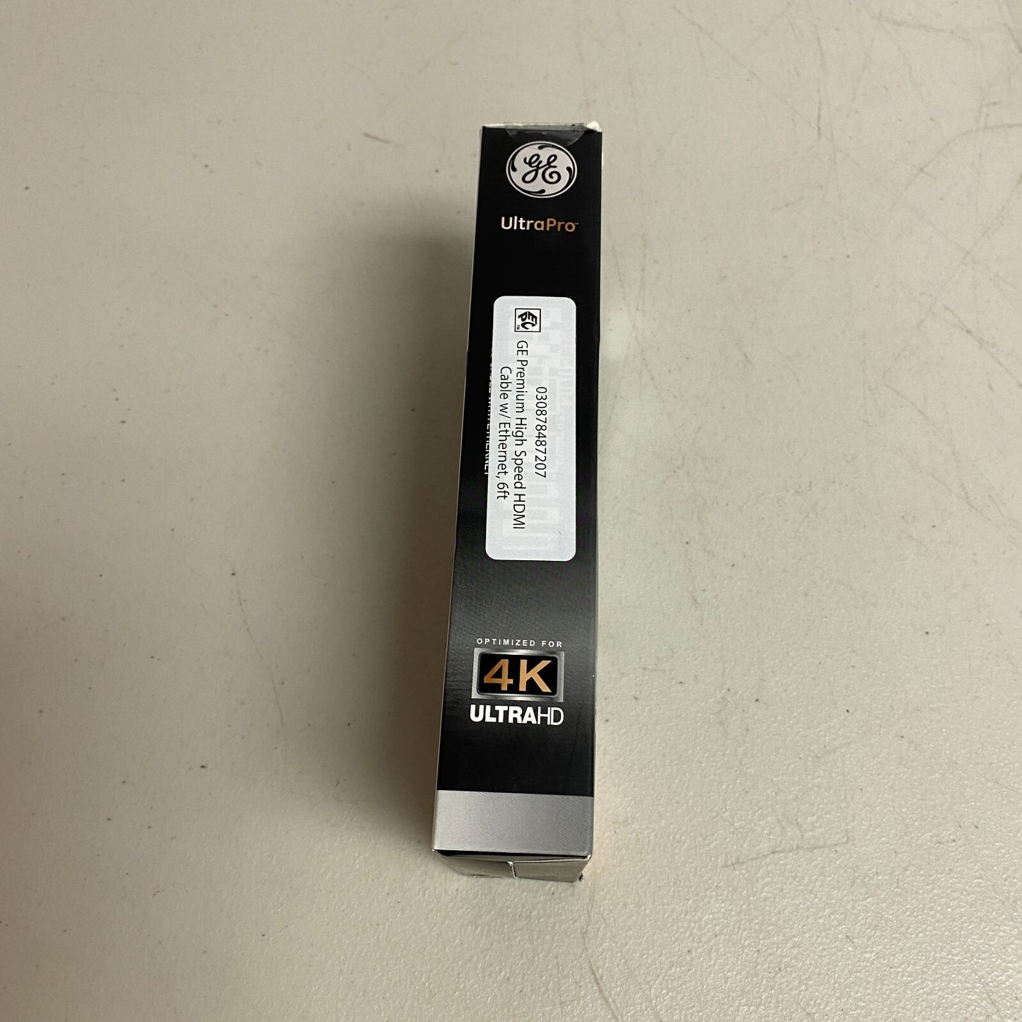 GE 6ft/1.82M 4K HDMI 2.0 Cable with Ethernet, Gold-Plated Connectors, 48720