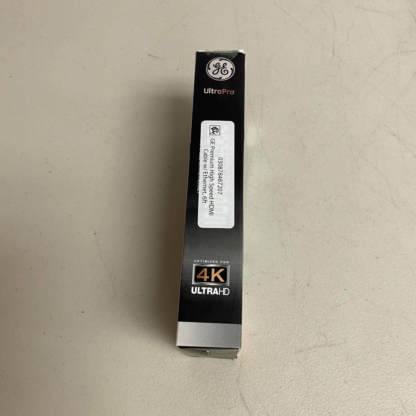 GE 6ft/1.82M 4K HDMI 2.0 Cable with Ethernet, Gold-Plated Connectors, 48720