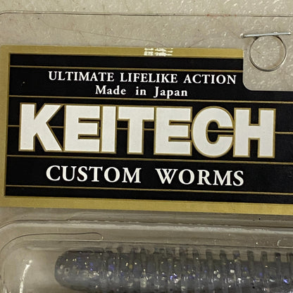 Keitech Custom Worms Swing Impact 4" 8 Pack Squid Scent 4560262605130