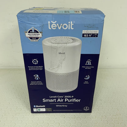 Levoit Core 200S Smart HEPA Air Purifier Wi‑Fi Alexa Grey/White