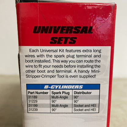 MSD Race-Tailored 8.5 mm Super Conductor Spark Plug Wire Set SBC 31249