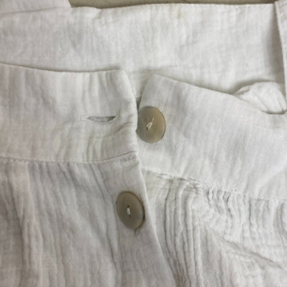 Joie White Gaze Boho Tank Top Button Back Thick Strap Casual Shirt Size Medium