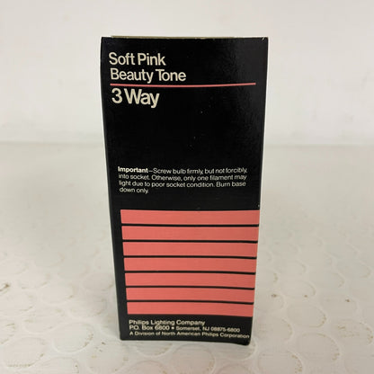 Philips Soft Pink Beauty Tone 3 Way Lightbulb Max Wataage 150