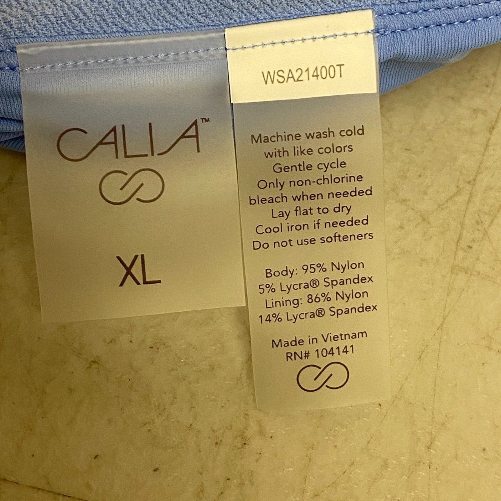 Calia Midrise Bikini Bottom Misty Cerulean Solid Swimwear Trendy WSA21400T