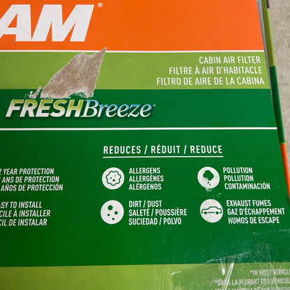 FRAM CF11181 Fresh Breeze Cabin Air Filter w/ Arm & Hammer Baking Soda GM Cars