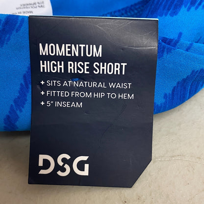 DSG Women's Momentum High Rise 5" Shorts Trippy Zebra Blue DAW12301PRT New