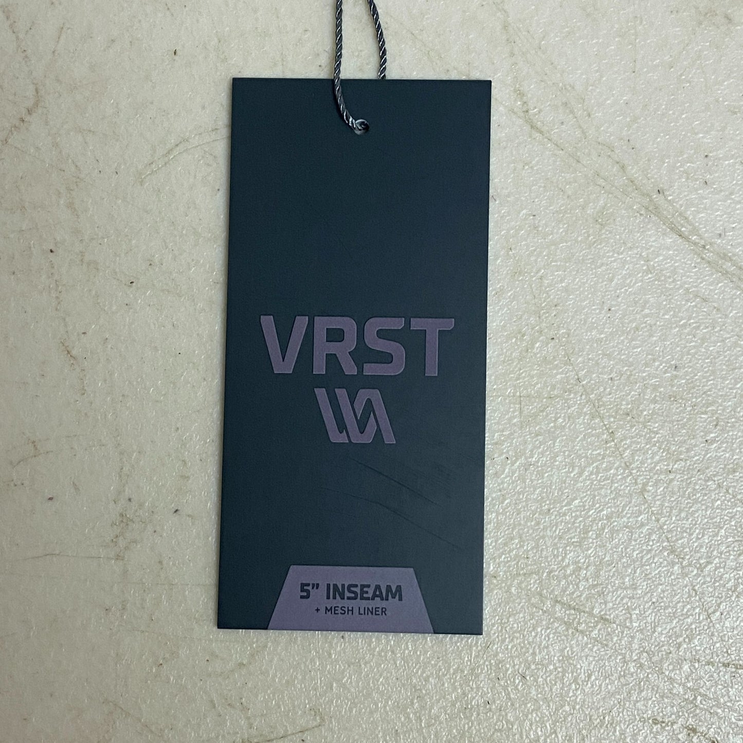 VRST Mens Accelerate Running Shorts Silver Shadow 5" Inseam Mesh Lined Stretch M