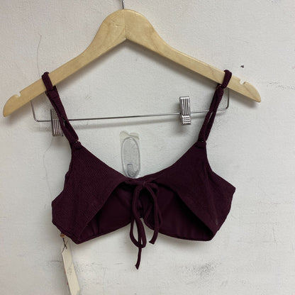 CALIA WOMENS SWIM COLLICTION TIE BACK BIKINI TOP WINE WSA23200N BRAND NEW!