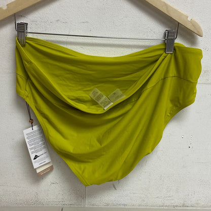 CALIA Women's Mid Rise Wide Band Swim Bottoms Kiwi Green WSA20406
