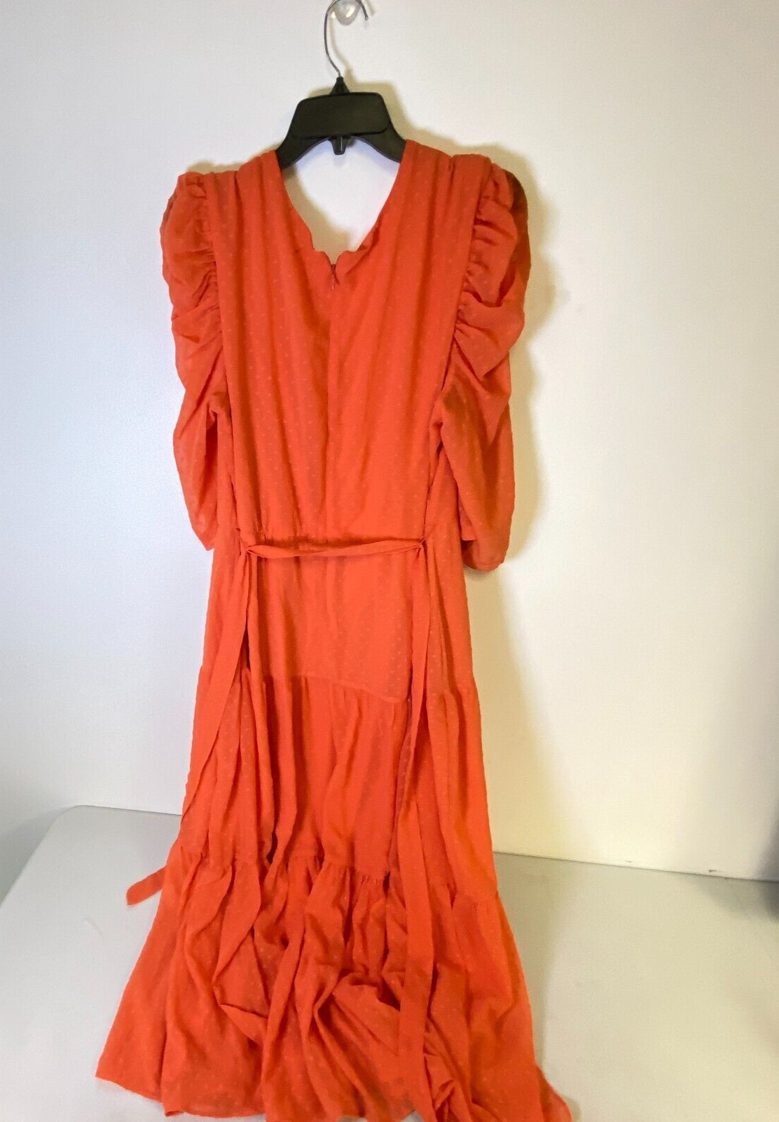 Danny & Nicole Plus 3/4 Sleeve Clip Fit Flare Dress Size 18W Color Dark Peach