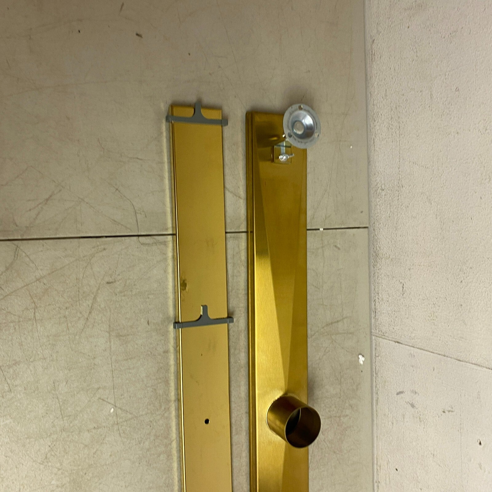 Signature Hardware 32" Cohen Linear Tile-In Shower Drain - Polished Brass
