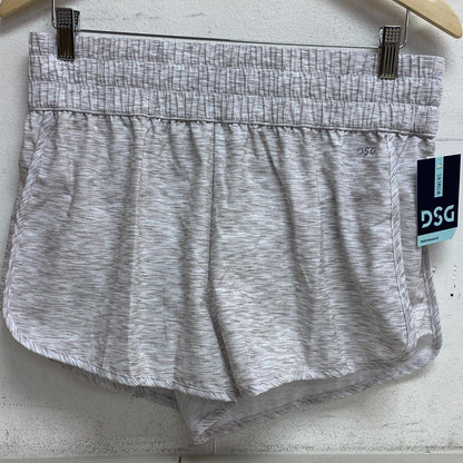 DSG Women's 3â Medium High Rise Heather Texture White Stride Shorts DAW12327PR