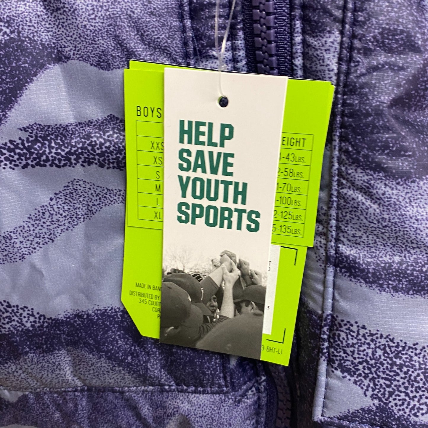 DSG Boys Insulated Puffer Jacket PRT Midnight Purple DOT Camouflage DOG23501PRTA