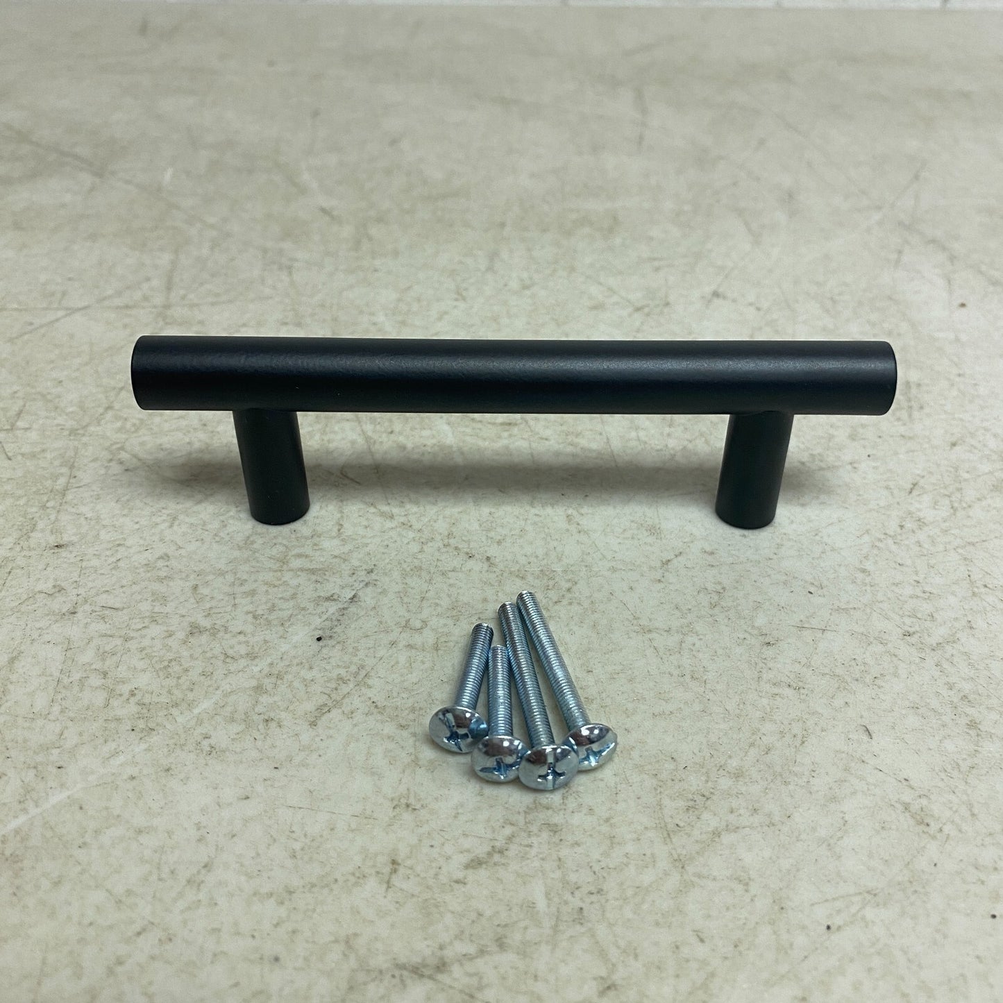 SIGNATURE HARDWARE 3-3/4" AVIGNON SOLID BRASS CABINET PULL MATTE BLACK