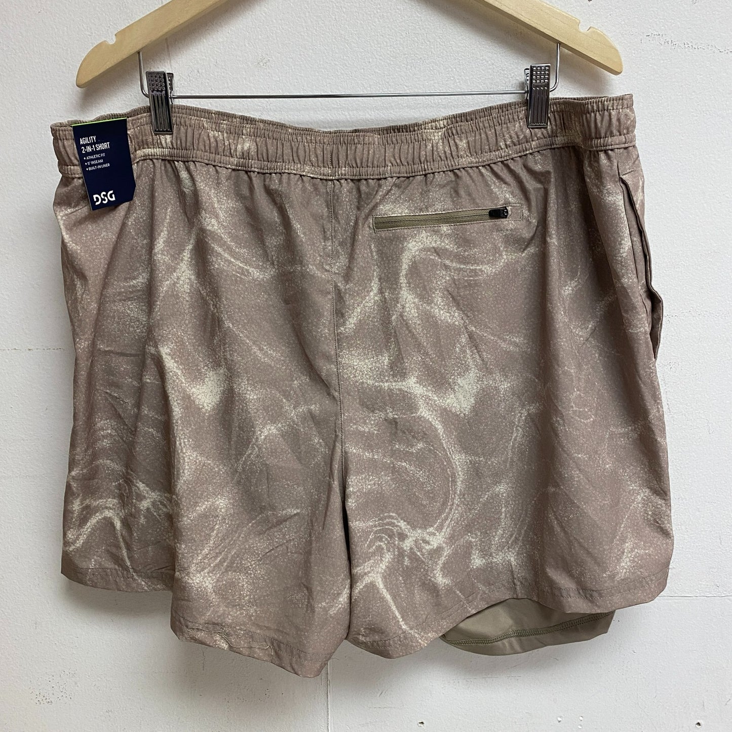 DSG Men's 5 in Agility 2-in-1  Shorts Psychedelic Water Athletic DAM13107PRT