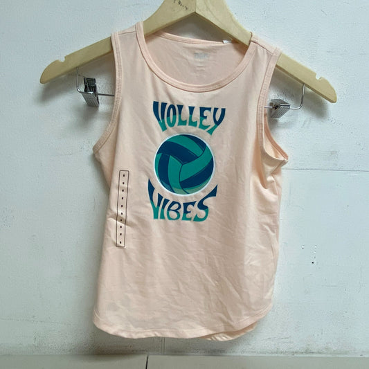 DSG Girl's Graphic Tank Peach Milk Volleyball Sleeveless Graphic Print DAG11103