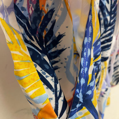 Calia Women's Tulip Hem Board Short Watercolor Palms Multi Tropical WSA21504PRT