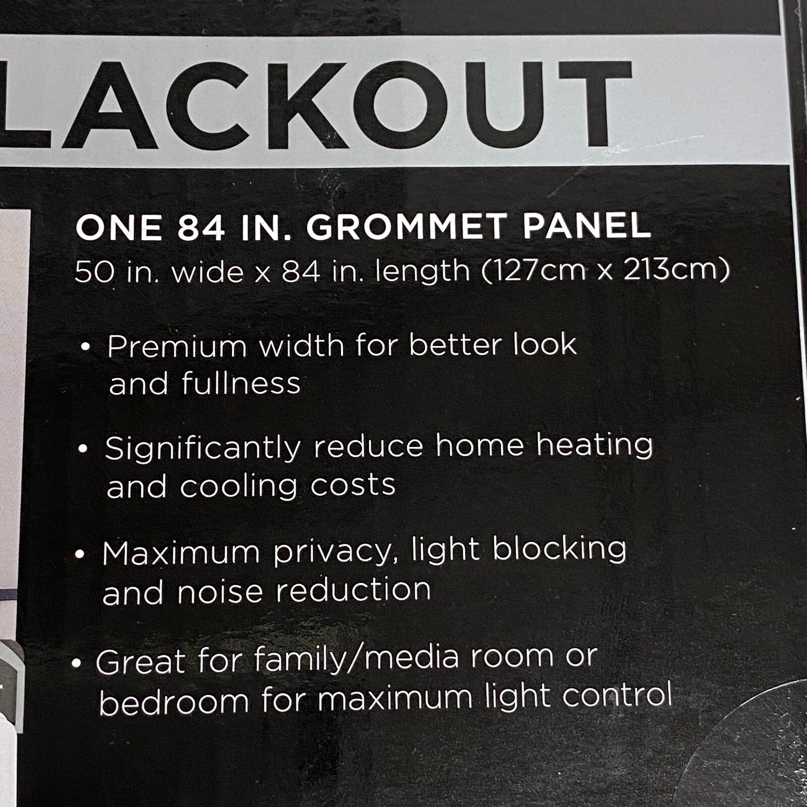 Eclipse Absolute Zero - 100% Blackout One Grommet Panel Curtains 50"x84" - Jade