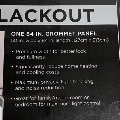 Eclipse Absolute Zero - 100% Blackout One Grommet Panel Curtains 50"x84" - Jade