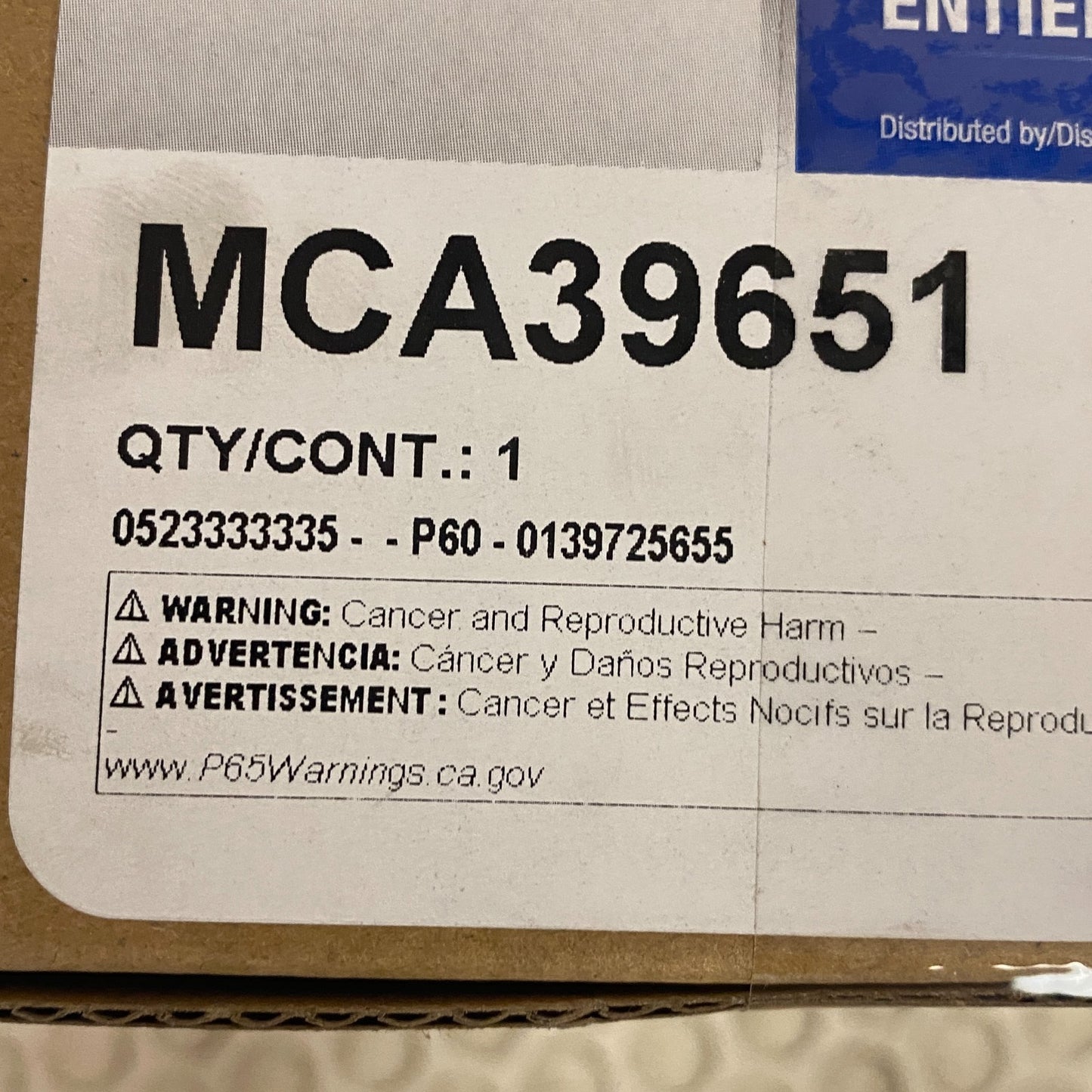 Carquest MCA39651 Premium Brake Master Cylinder (BR)