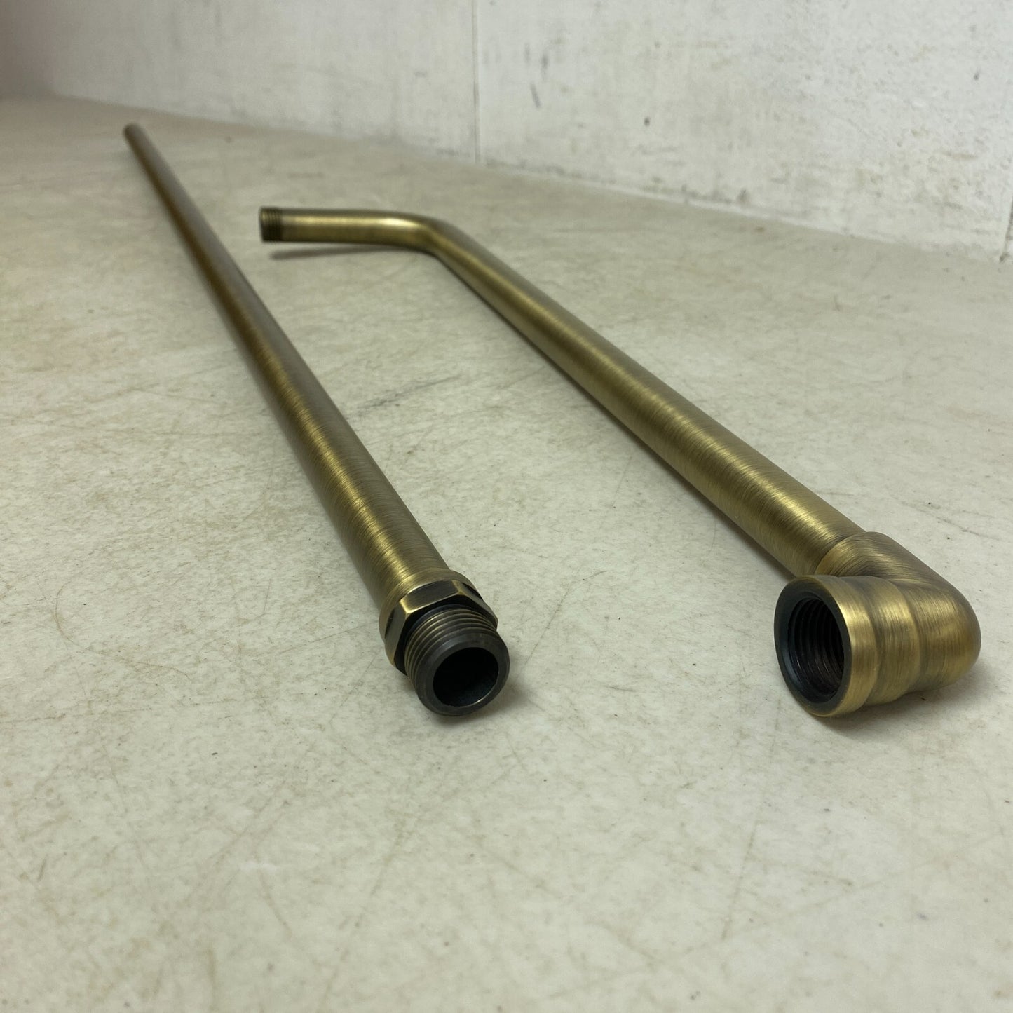 Signature Hardware Baudette Exposed Pipe Wall-Mount Shower with Rainfall Shower