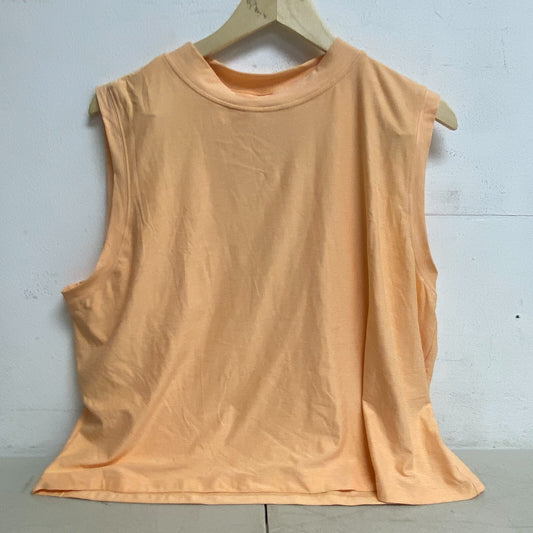 CALIA Women's Relaxed Fit Lustra Lux Mock Neck Tank Apricot Wash WAX31295