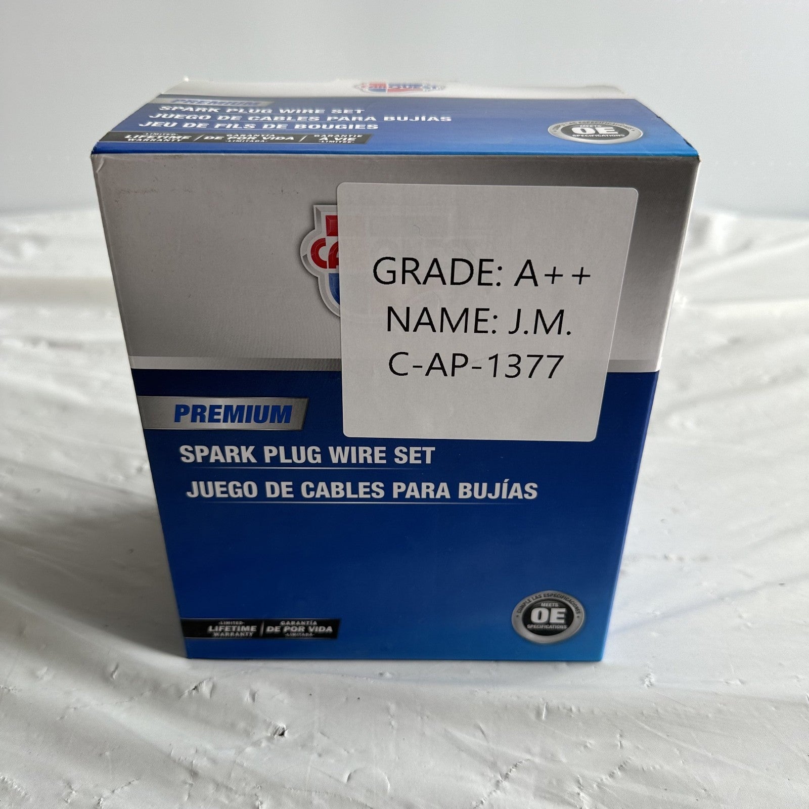 Carquest 35-4001 Spark Plug Wire Set 5 Wires Silicone Blue