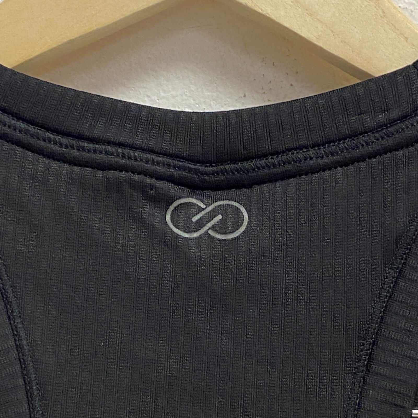 CALIA Women's Relaxed Fit Ribbed Racerback Tank Pure Black WAX11233FS Brand New