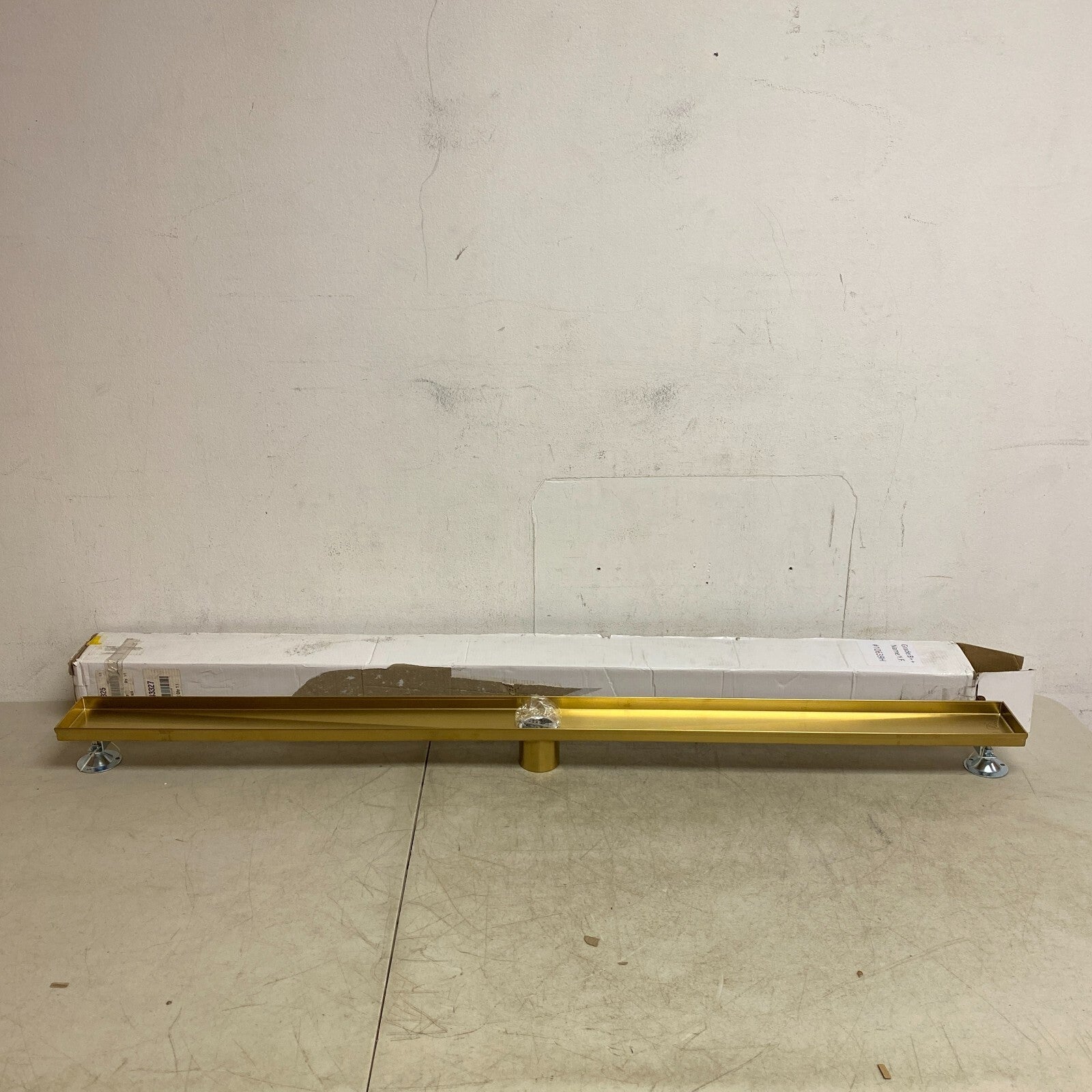 Signature Hardware 48" Cohen Linear Tile-In Shower Drain - Polished Brass