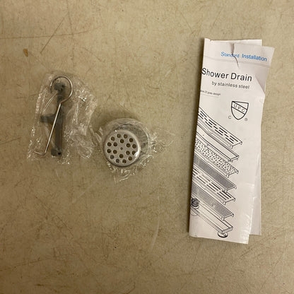 Signature Hardware 18" Cohen Linear Tile-In Shower Drain - Brushed Stainless,,,