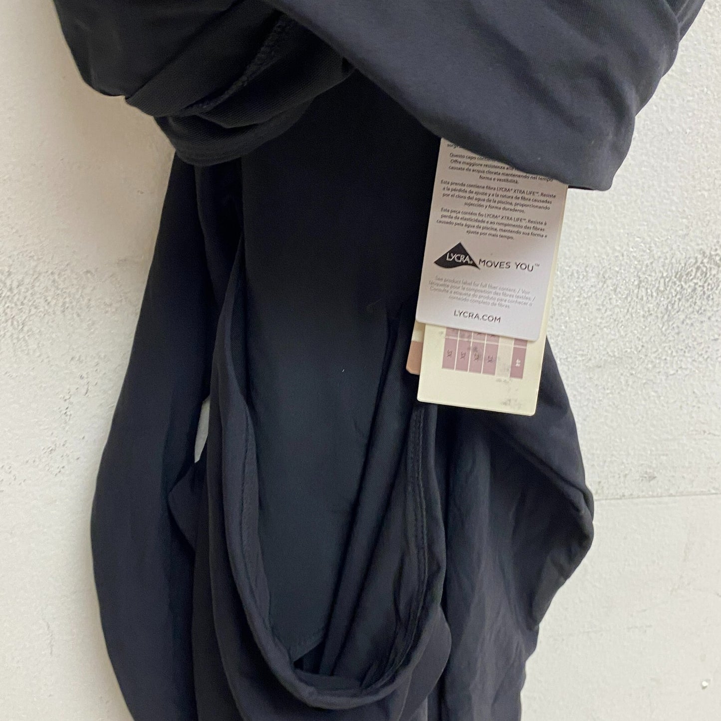 Calia Women's Tie Front One Piece Swim Suit Pure Black WSA22101