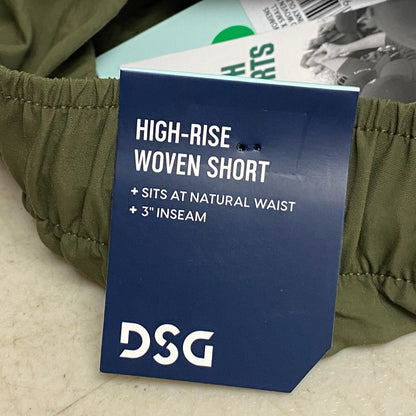 DSG Womens 3 in Everyday Cargo Woven Short Inky Olive Solid Summer DAW13109