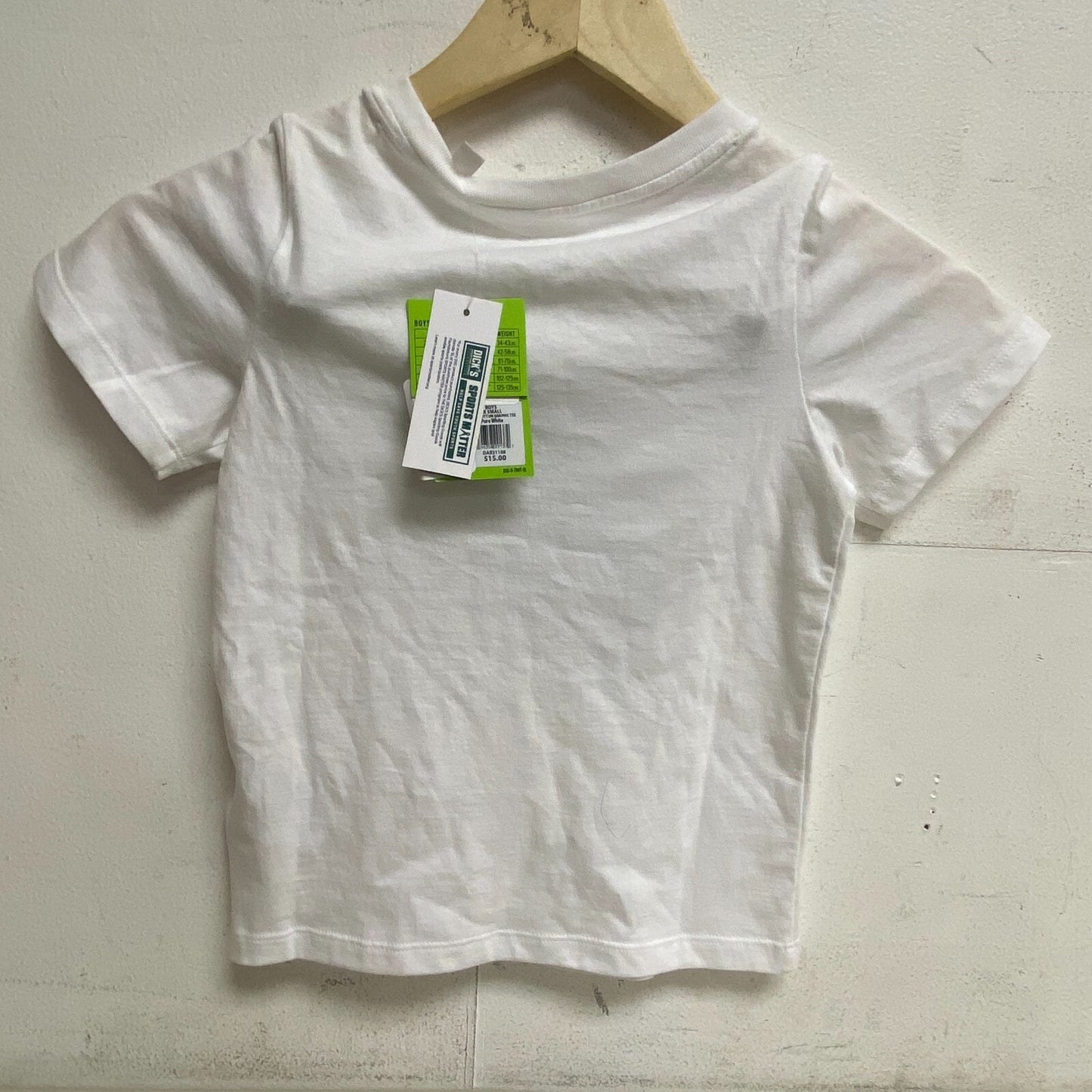 DSG Boys' Solid Relaxed Fit Cotton Graphic Tee Shirt Pure White Skater DAB21108