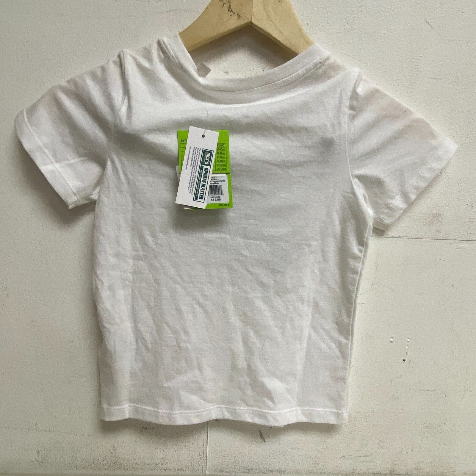 DSG Boys' Solid Relaxed Fit Cotton Graphic Tee Shirt Pure White Skater DAB21108
