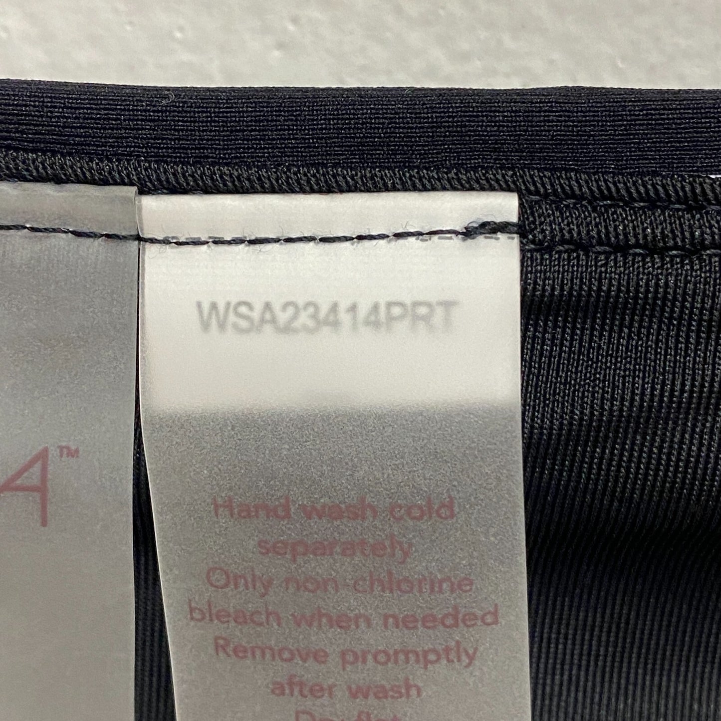 CALIA Women's MidRise Wide Banded High Leg Swim Bottoms Stripe Black WSA23414PRT