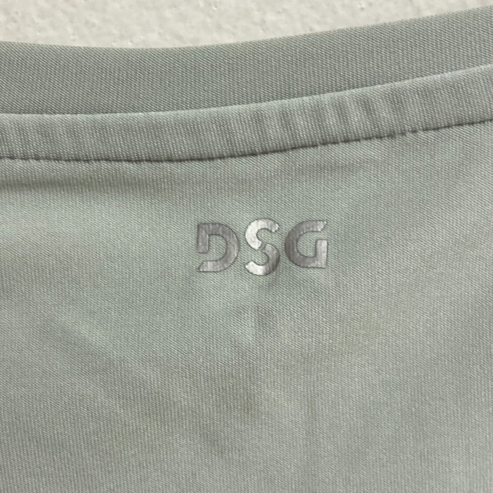 DSG Women's Relaxed Fit Cinch Tank Top Pale Seaglass Sleeveless Solid DAW23100